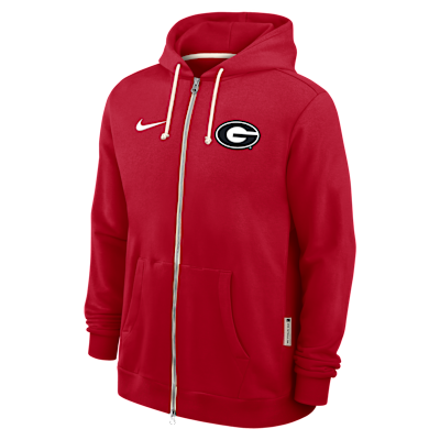 Georgia Sideline Men's Nike Dri-FIT College Full-Zip Hoodie. Nike.com